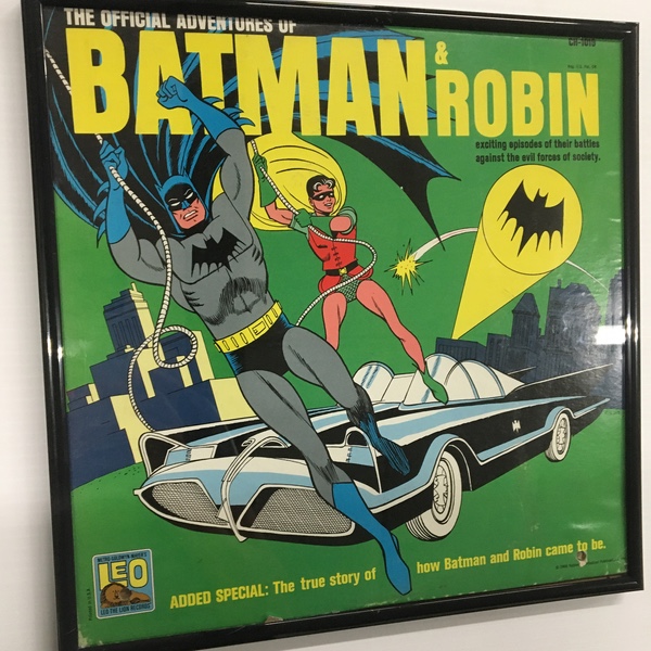 A framed copy of The Official Adventures of Batman & Robin