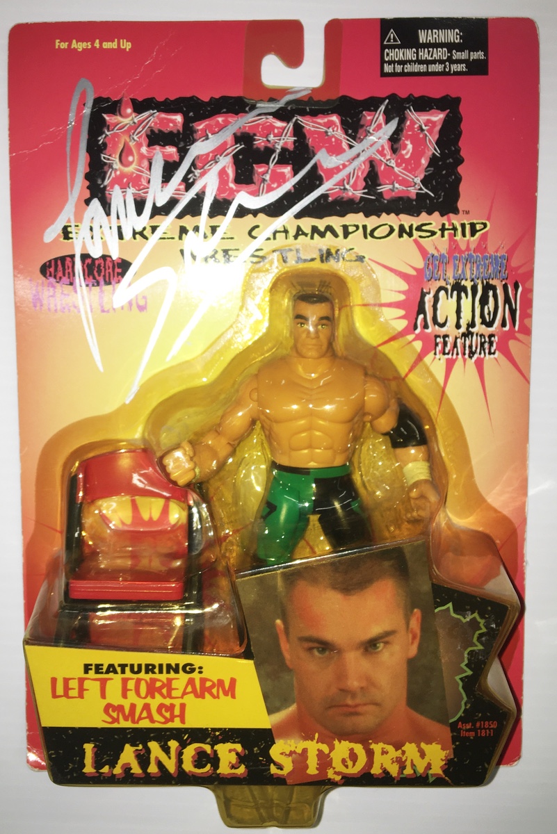 A carded WCW Lance Storm wrestling figure