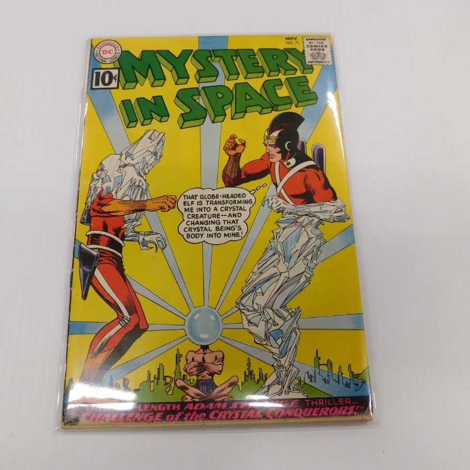 Mystery in Space, a silver-age DC book, bagged and boarded
